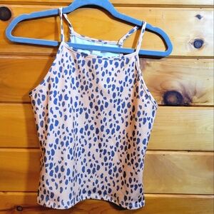 💰⏳️Catherine Malandrino Bodycon Cheetah Tank Large Nwt